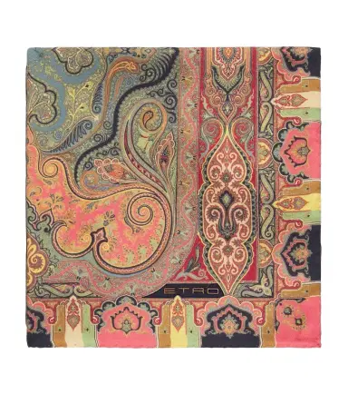 Etro Printed silk pocket square | Thumbnail 1