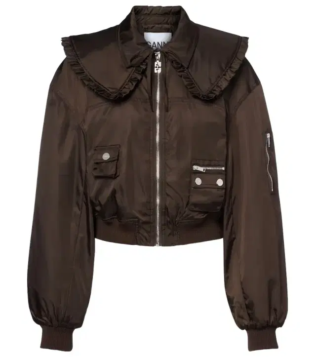 Ganni Duchess bomber jacket