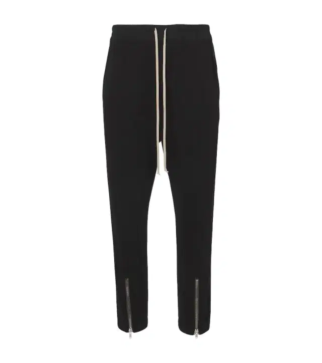 Rick Owens Tecuatl cotton jersey terry sweatpants