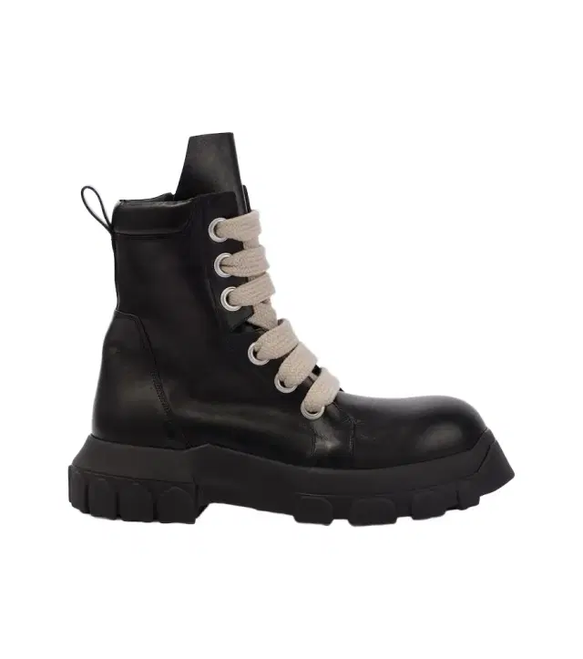 Rick Owens Jumbolace Army leather combat boots