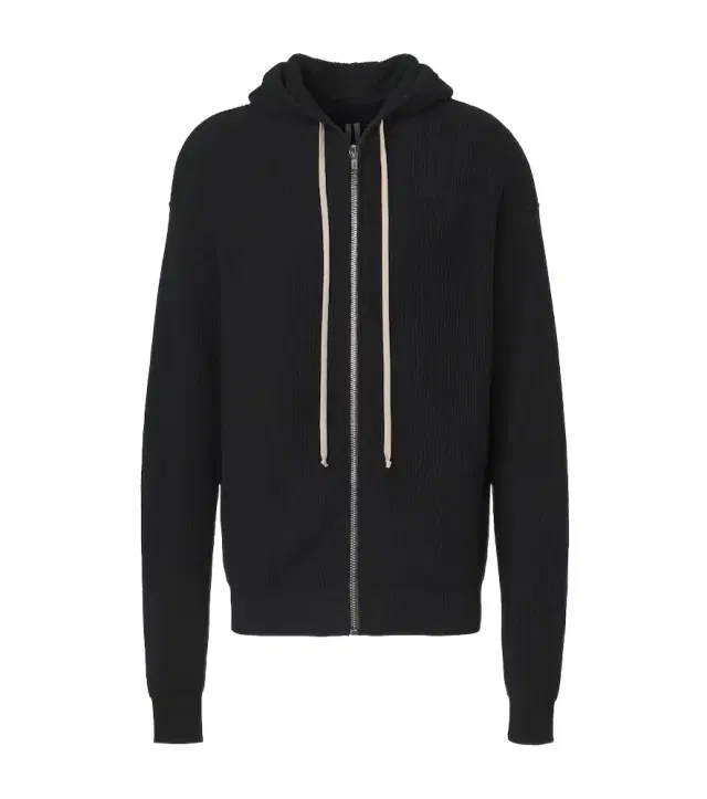 Rick Owens Ribbed-knit virgin wool hoodie