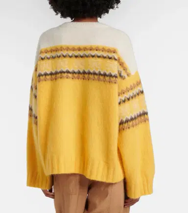 Ganni Fair Isle alpaca and wool-blend intarsia sweater | Thumbnail 5