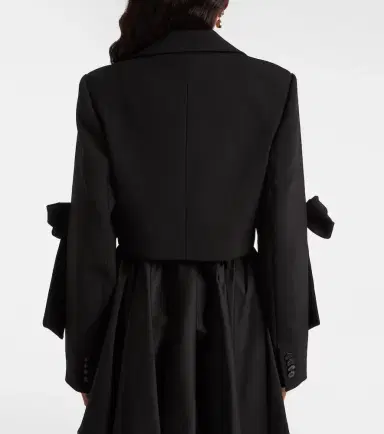 Ganni Double-breasted cropped blazer | Thumbnail 5
