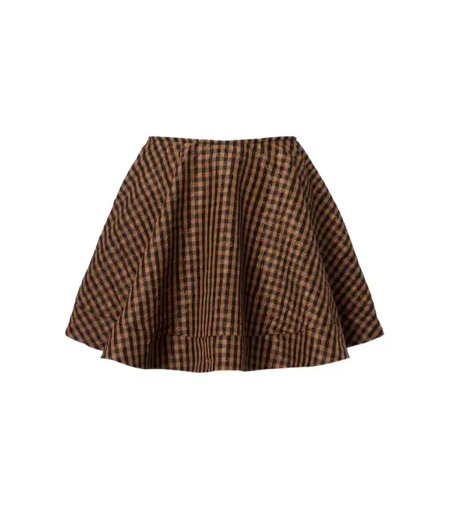 Ganni Checked miniskirt