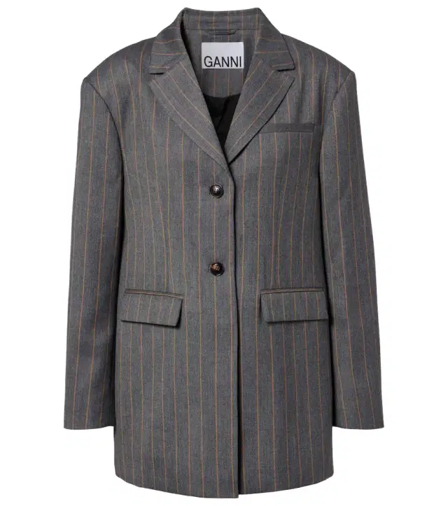Ganni Pinstripe blazer