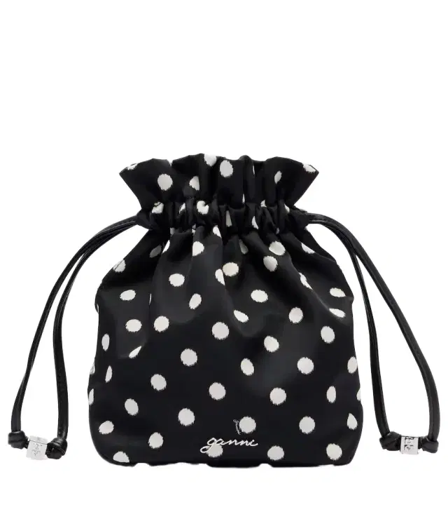 Ganni Bou polka-dot pouch