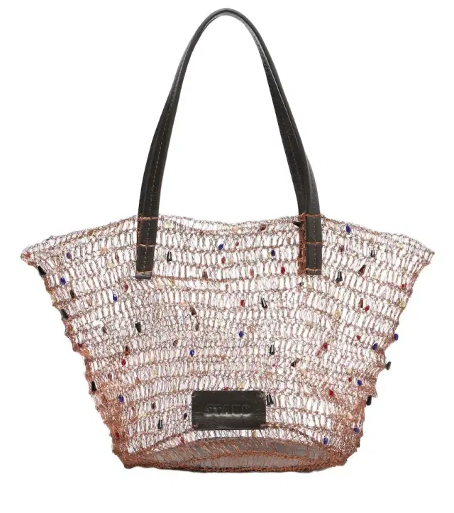 Staud Jewel embellished top-handle bag