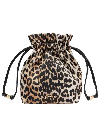Ganni Bou leopard-print pouch | Thumbnail 1