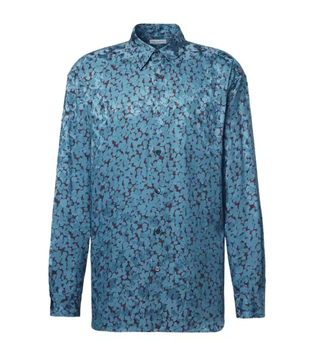 Dries Van Noten Printed satin shirt