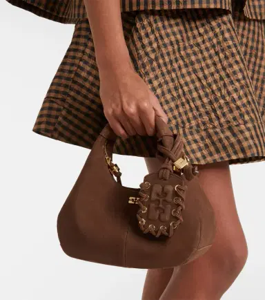 Ganni Suede top-handle bag | Thumbnail 5 Ganni Suede top-handle bag | Thumbnail 5