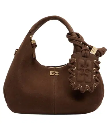 Ganni Suede top-handle bag | Thumbnail 1 Ganni Suede top-handle bag | Thumbnail 1