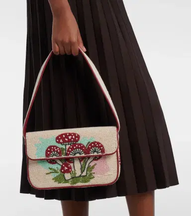 Staud Tommy beaded shoulder bag | Thumbnail 4
