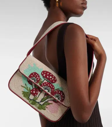 Staud Tommy beaded shoulder bag | Thumbnail 6