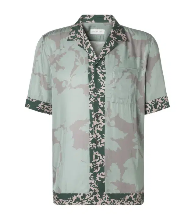 Dries Van Noten Printed bowling shirt