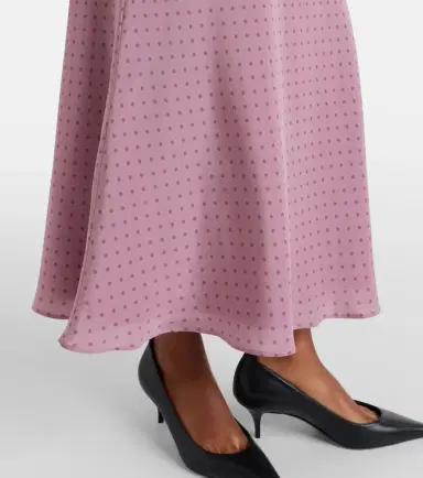 Alessandra Rich Polka-dot silk midi dress | Thumbnail 4