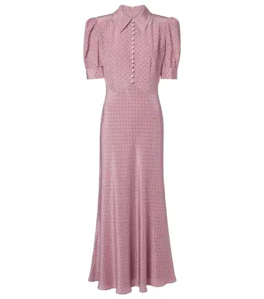 Alessandra Rich Polka-dot silk midi dress | Thumbnail 1