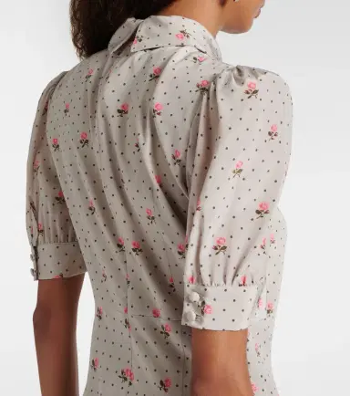 Alessandra Rich Floral polka-dot silk maxi dress | Thumbnail 2