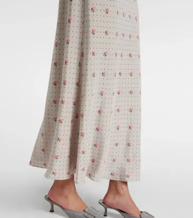 Alessandra Rich Floral polka-dot silk maxi dress | Thumbnail 5
