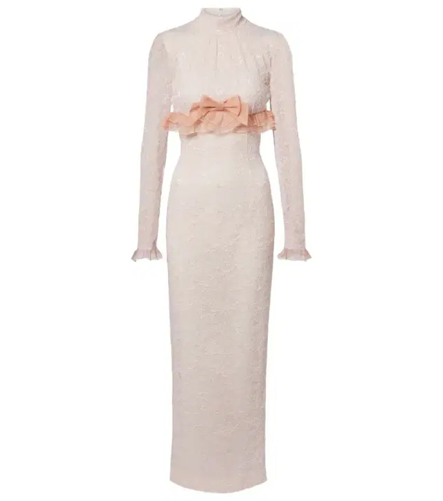 Alessandra Rich Bow-detail lace gown