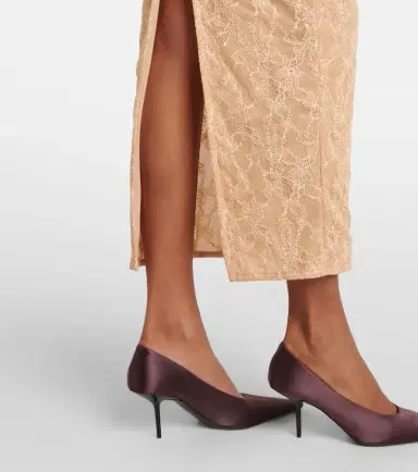 Alessandra Rich Ruffled lace midi dress | Thumbnail 6