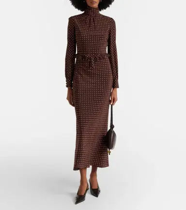 Alessandra Rich Polka-dot midi dress | Thumbnail 3