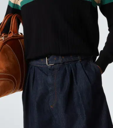 Dries Van Noten Belted denim Bermuda shorts | Thumbnail 6 Dries Van Noten Belted denim Bermuda shorts | Thumbnail 6