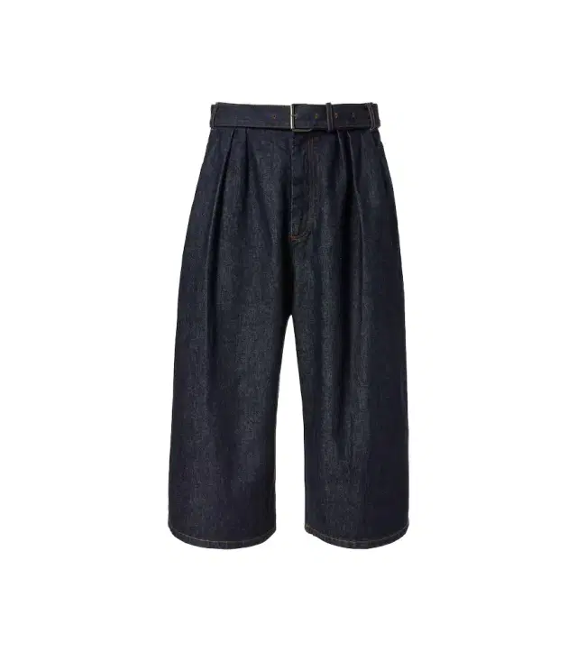 Dries Van Noten Belted denim Bermuda shorts