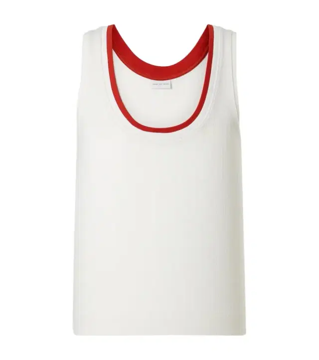 Dries Van Noten Pointelle cotton tank top