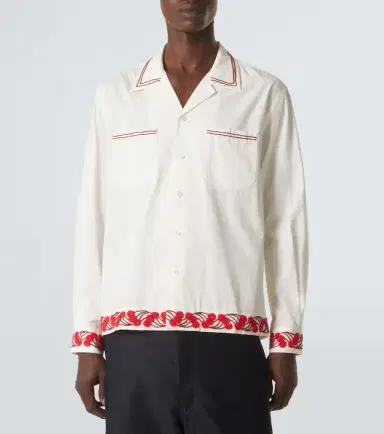 BODE Cherry Lane beaded cotton poplin shirt | Thumbnail 2 BODE Cherry Lane beaded cotton poplin shirt | Thumbnail 2