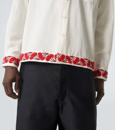 BODE Cherry Lane beaded cotton poplin shirt | Thumbnail 8 BODE Cherry Lane beaded cotton poplin shirt | Thumbnail 8