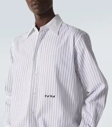 Bode Pinstripe cotton poplin shirt | Thumbnail 2 Bode Pinstripe cotton poplin shirt | Thumbnail 2