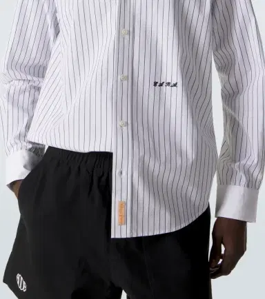 Bode Pinstripe cotton poplin shirt | Thumbnail 5 Bode Pinstripe cotton poplin shirt | Thumbnail 5