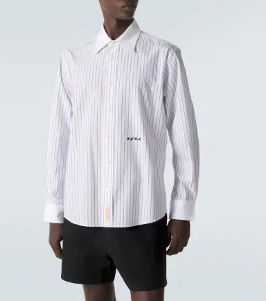 Bode Pinstripe cotton poplin shirt | Thumbnail 6 Bode Pinstripe cotton poplin shirt | Thumbnail 6