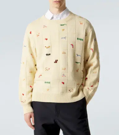 BODE Zoologist wool and alpaca sweater | Thumbnail 4