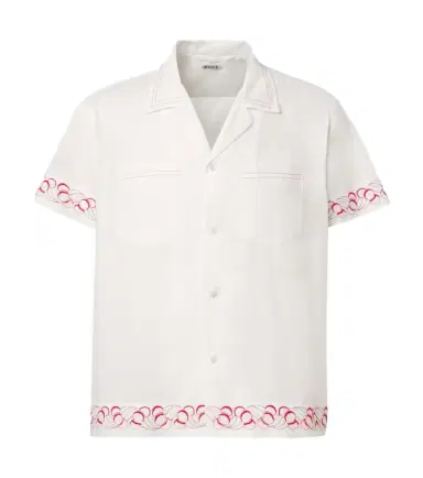 BODE Embroidered cotton poplin bowling shirt | Thumbnail 1 BODE Embroidered cotton poplin bowling shirt | Thumbnail 1
