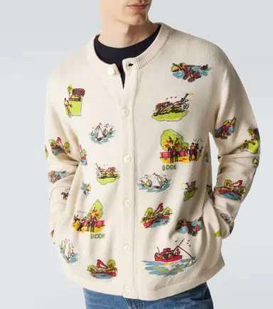 BODE Beaded Camp wool and cotton cardigan | Thumbnail 2