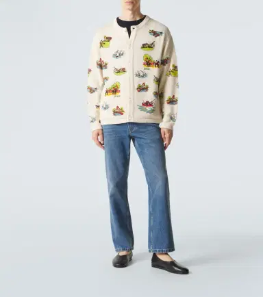 BODE Beaded Camp wool and cotton cardigan | Thumbnail 5
