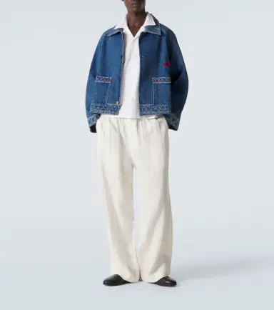 Bode Embroidered wool and cotton denim jacket | Thumbnail 6 Bode Embroidered wool and cotton denim jacket | Thumbnail 6