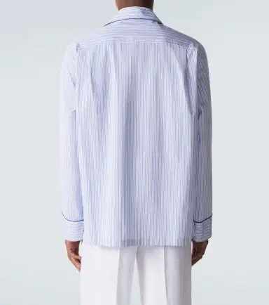 Dolce & Gabbana Striped cotton and silk poplin pajama shirt | Thumbnail 6 Dolce & Gabbana Striped cotton and silk poplin pajama shirt | Thumbnail 6