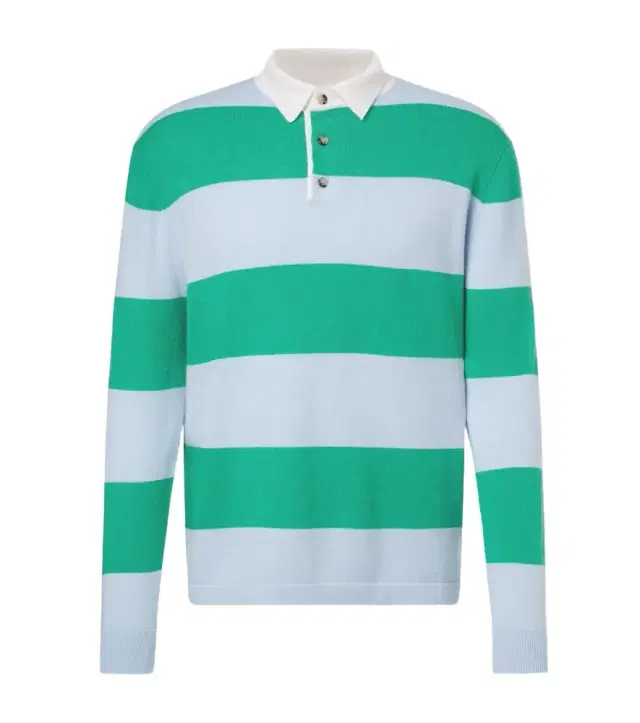 Allude Striped wool and cashmere polo sweater