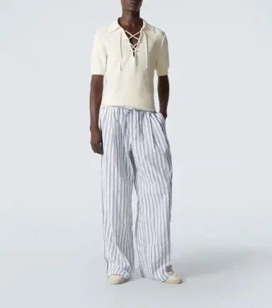 Dolce & Gabbana Striped poplin wide-leg pants | Thumbnail 2