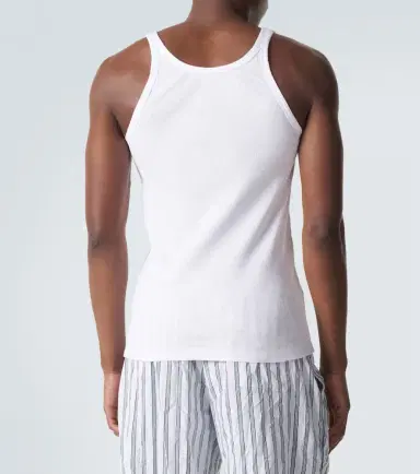 Dolce & Gabbana Ribbed-knit cotton tank top | Thumbnail 3