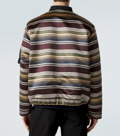 Sacai Striped blouson jacket | Thumbnail 2
