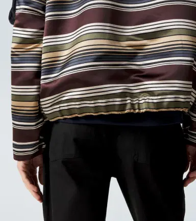 Sacai Striped blouson jacket | Thumbnail 5