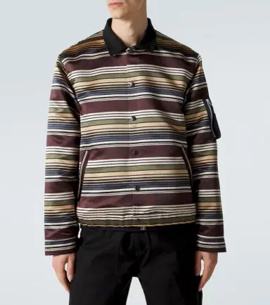 Sacai Striped blouson jacket | Thumbnail 6