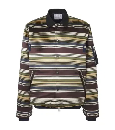 Sacai Striped blouson jacket | Thumbnail 1