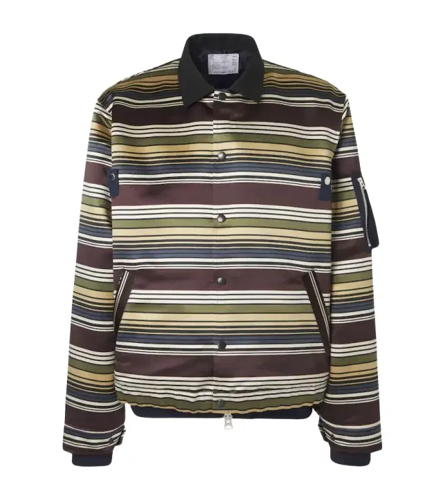 Sacai triped blouson jacket
