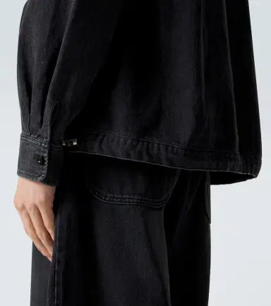 Sacai Twill-trimmed denim blouson jacket | Thumbnail 6