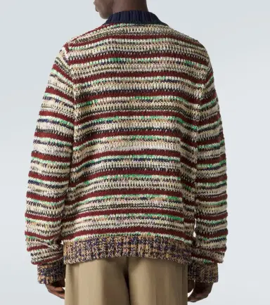 Sacai Striped cotton-blend polo sweater | Thumbnail 5 Sacai Striped cotton-blend polo sweater | Thumbnail 5