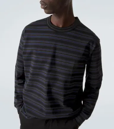 Sacai Striped cotton T-shirt | Thumbnail 4